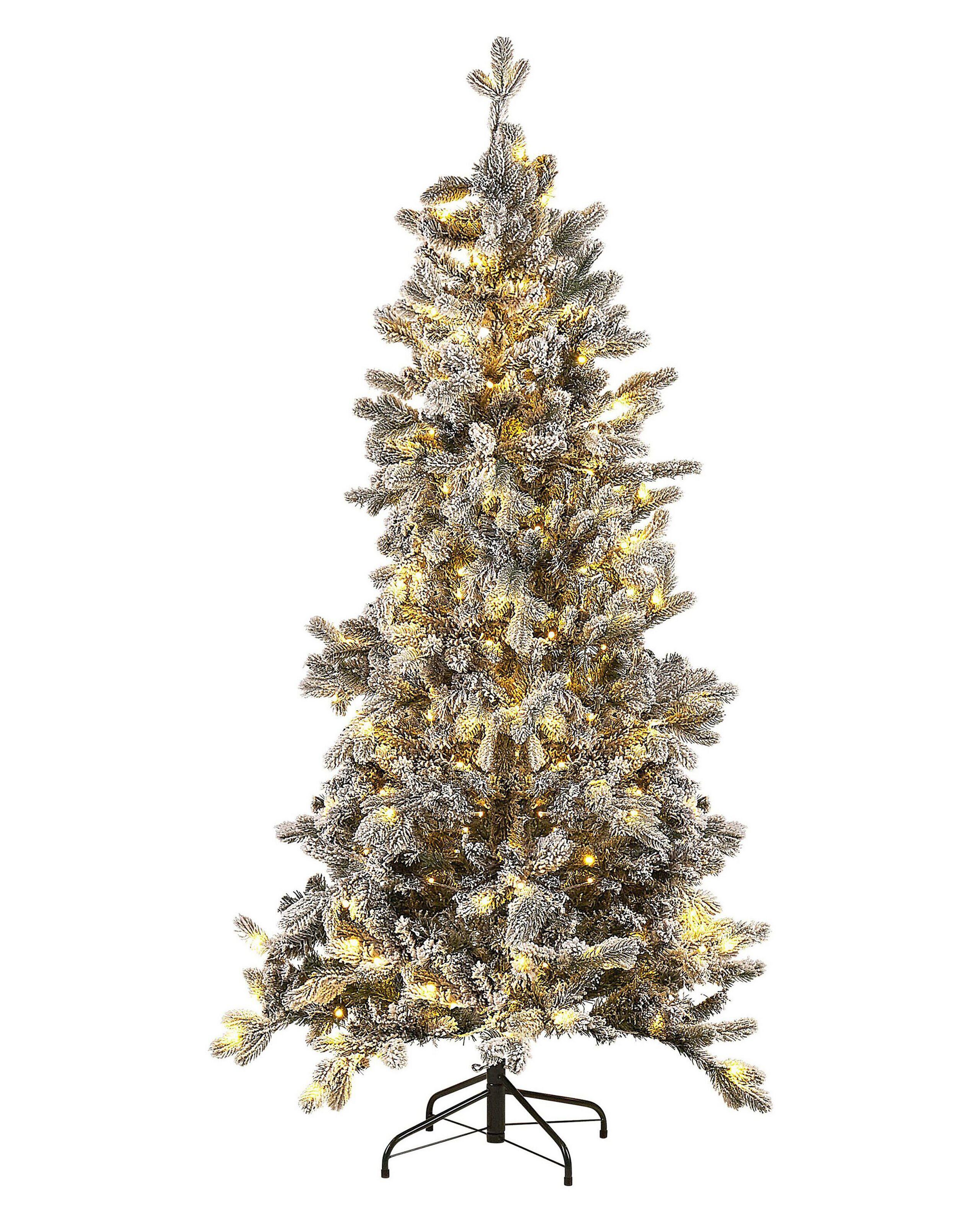 Beliani Beleuchteter Weihnachtsbaum aus PVC Modern TATLOW  