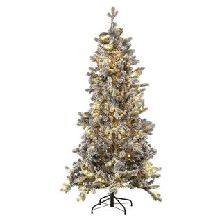 Beliani Albero natalizio innevato en PVC TATLOW  