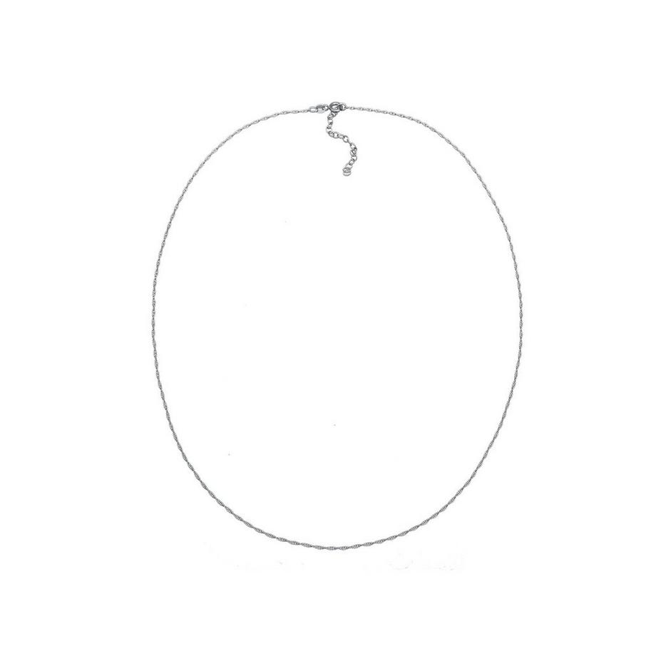 Kuzzoi  Halskette Basic Gliederkette Gedreht 925 Silber 