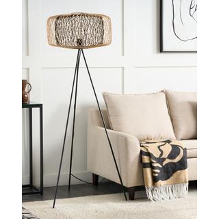 Beliani Lampadaire en Bambou Boho JAVARI  