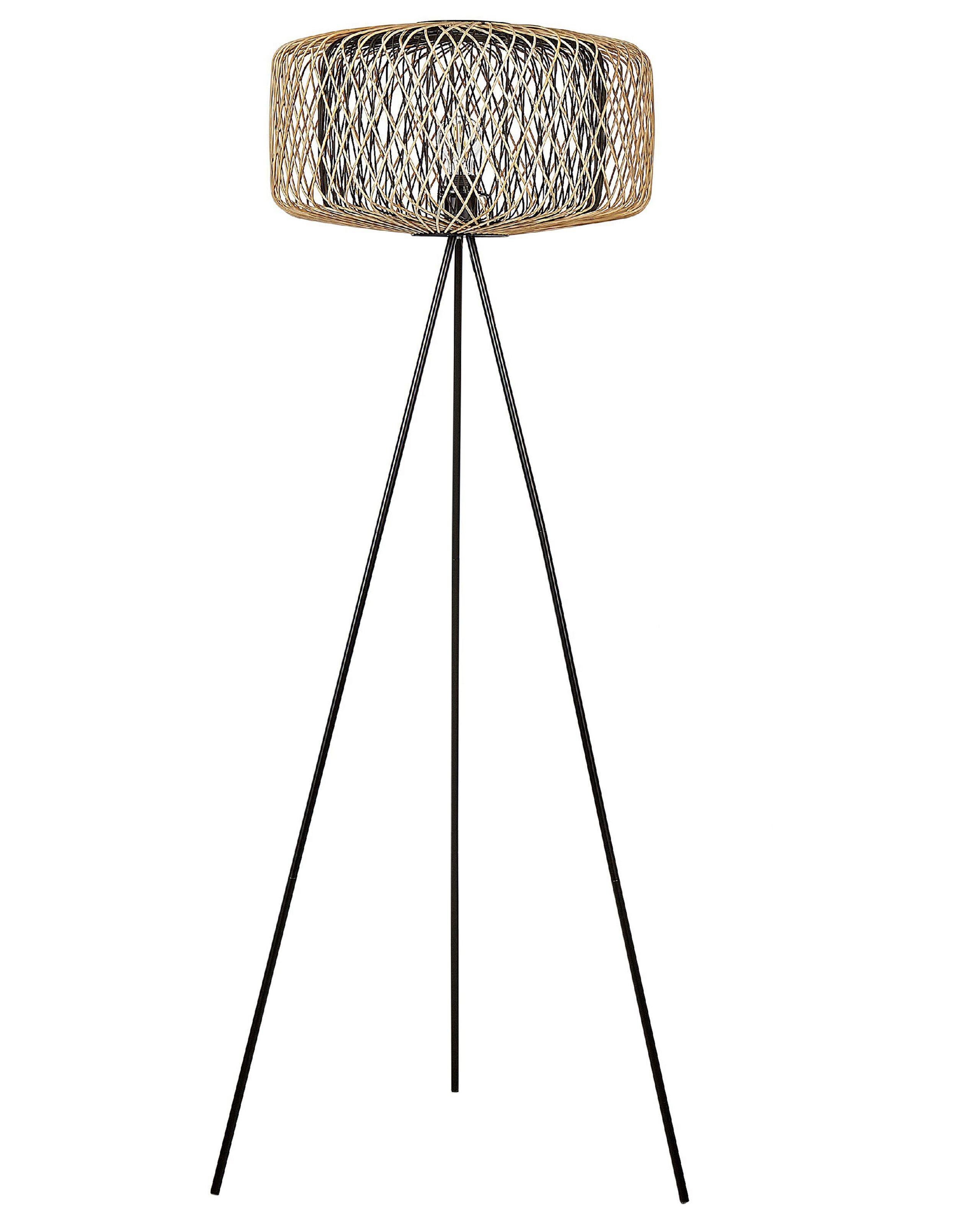 Beliani Lampadaire en Bambou Boho JAVARI  