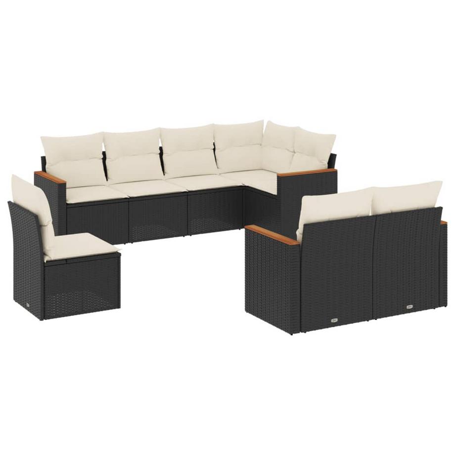 set divano da giardino Polirattan