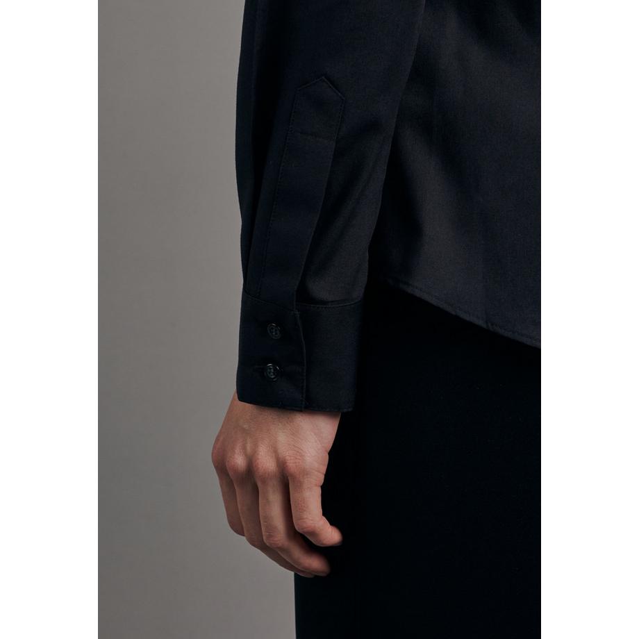 Seidensticker  Hemdbluse Uni Langarm Kragen 