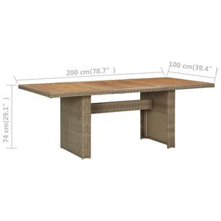 VidaXL Table de jardin  