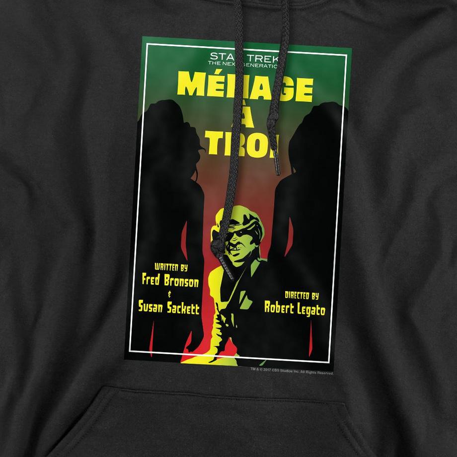 Star Trek The Next Generation Season 3 Episode 24 Felpa con cappuccio  