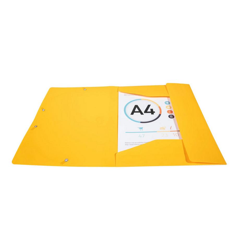 Exacompta Chemise à élastique 3 rabats Polypropylène 4/10e Opaque Eco - A4 - x 30  