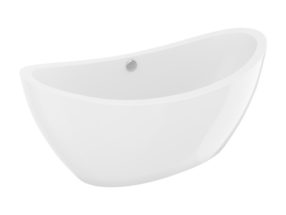 SHOWER DESIGN Freistehende Badewanne Design - 225 l - 170 x 83 x 77 cm - ALDA  