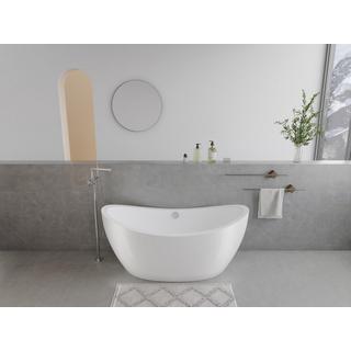 SHOWER DESIGN Vasca da bagno freestanding di design 170x83xH77 cm 180L - ALDA  