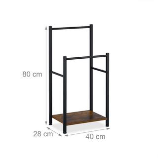 Northix Handtuchhalter mit Ablage und 2 Stangen  