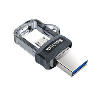 SanDisk  SanDisk Ultra Dual m3.0 unità flash USB 32 GB USB Type-A / Micro-USB 3.2 Gen 1 (3.1 Gen 1) Nero, Argento, Trasparente 