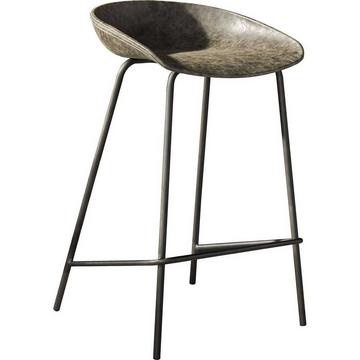 Tabouret de bar Ergo PU taupe
