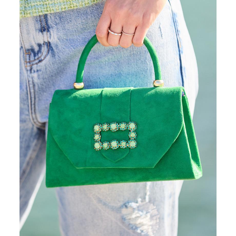 Joe Browns Sac porté croisé en microsuède avec broche ornée  