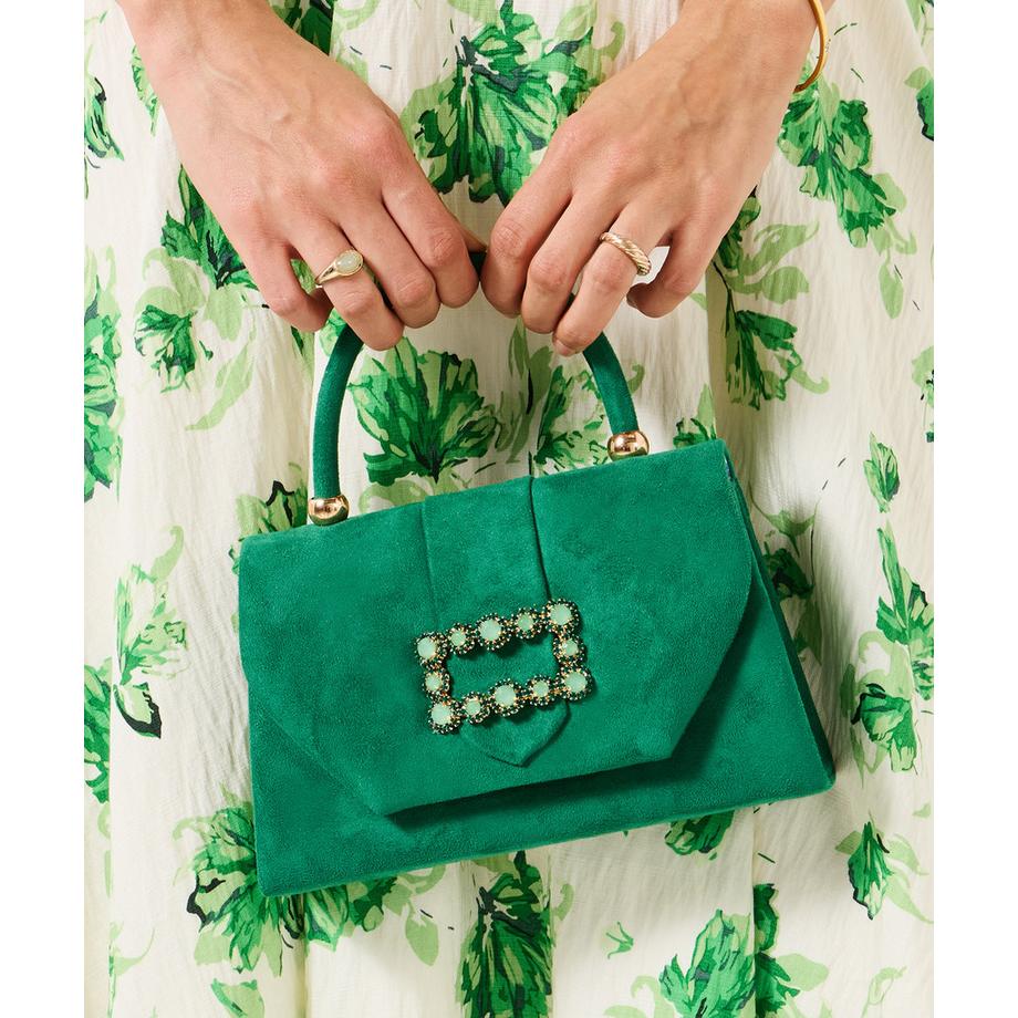 Joe Browns Sac porté croisé en microsuède avec broche ornée  