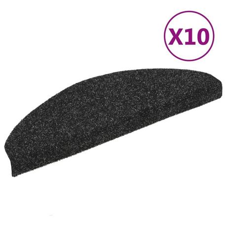 VidaXL Tapis autoadhésifs de marches 10 pcs  aiguilleté polypropylène  