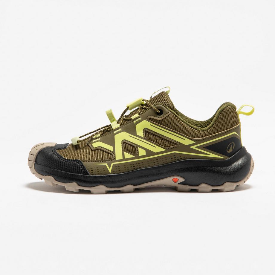 Kinder-Wanderschuhe Grösse 35–38, Crosscrock mit Schnürung, Khaki