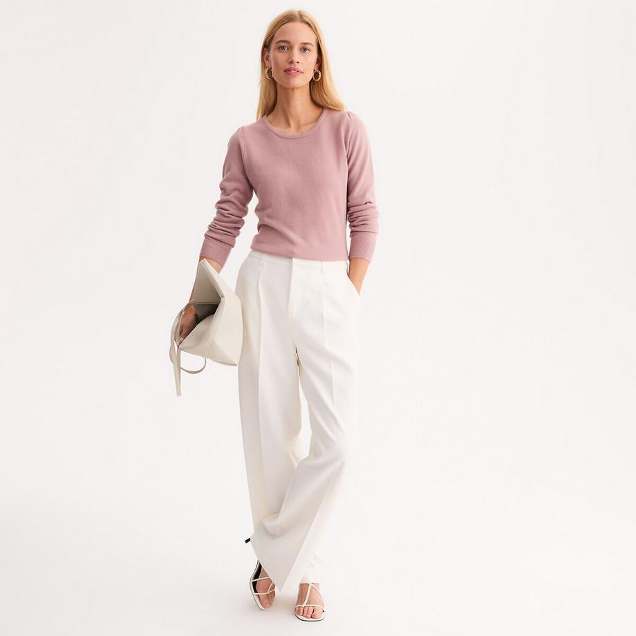 La Redoute Collections Pullover mit Rundhalsausschnitt  