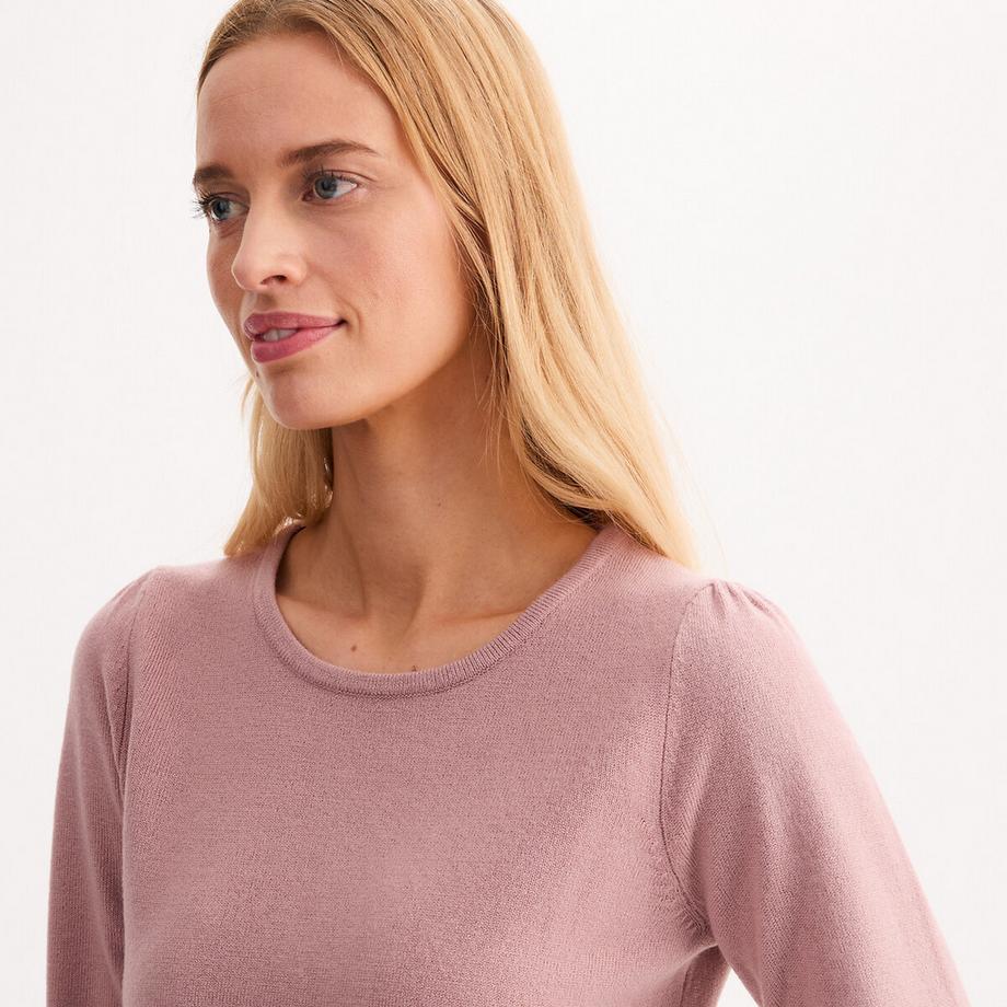 La Redoute Collections Pullover mit Rundhalsausschnitt  