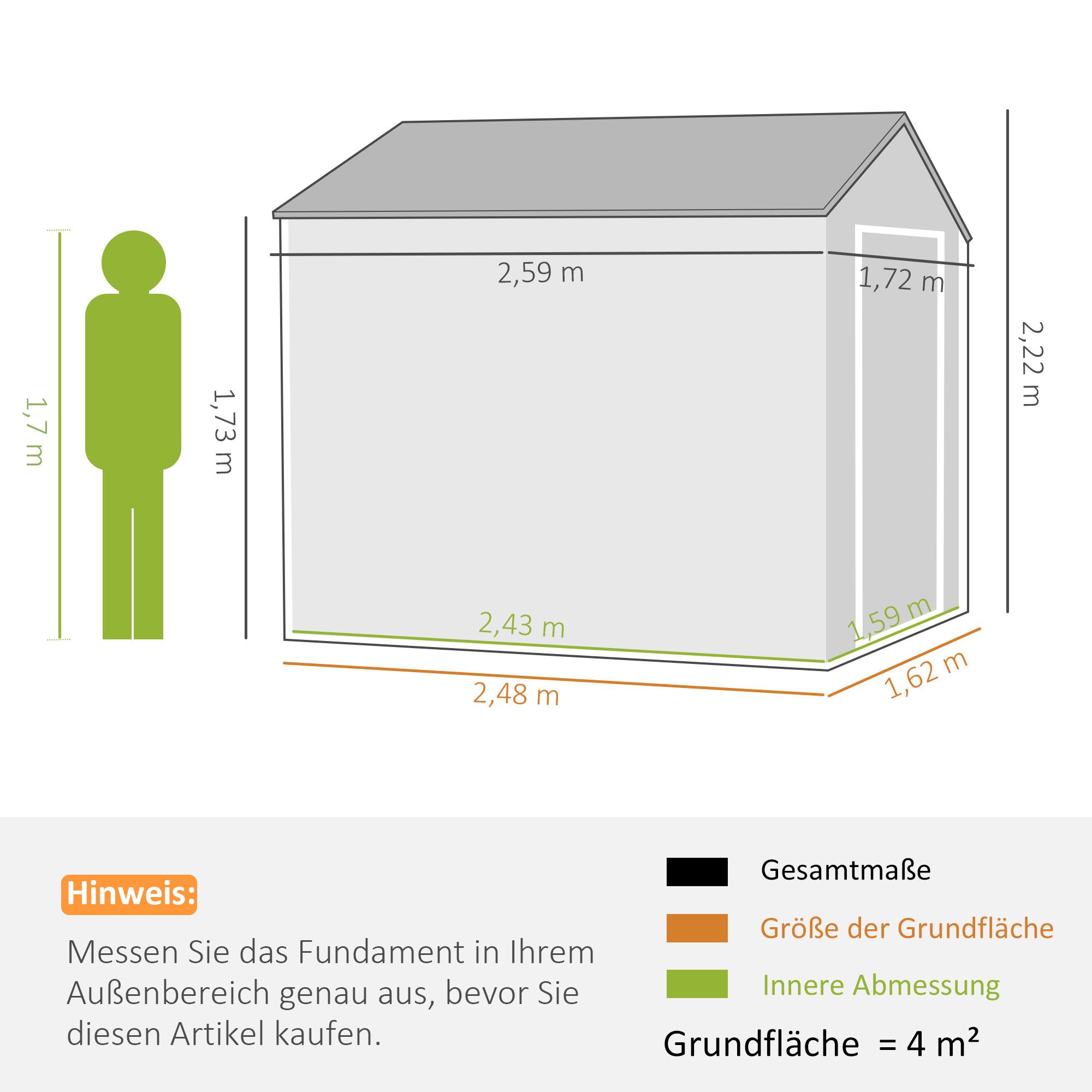 Outsunny Gartenschuppen  
