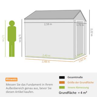 Outsunny Gartenschuppen  