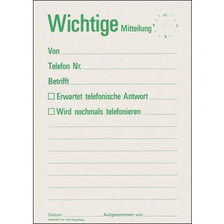 Favorit FAVORIT Mitteilungsblock A6 106 recycling 60 Blatt  