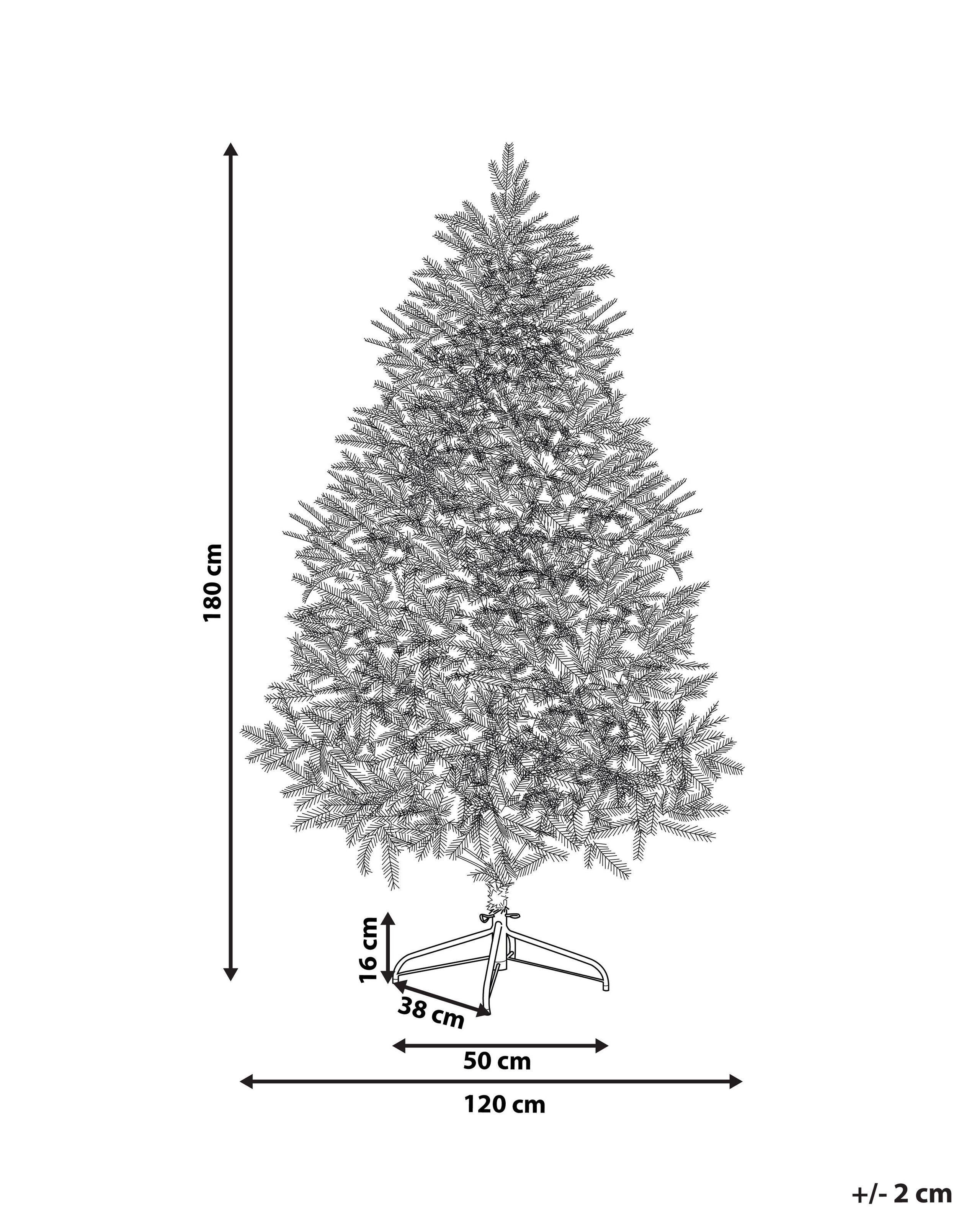 Beliani Albero natalizio innevato en Materiale sintetico Glamour MASALA  