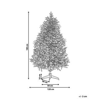 Beliani Albero natalizio innevato en Materiale sintetico Glamour MASALA  