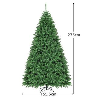 Northix 275 cm Künstlicher Weihnachtsbaum Tannenbaum Metallständer Kunstbaum mit 3594 Spitzen  