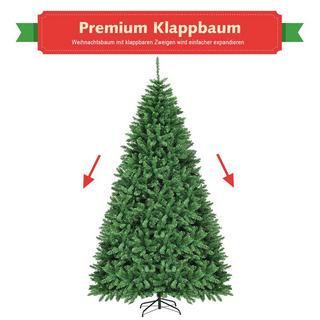 Northix 275 cm Künstlicher Weihnachtsbaum Tannenbaum Metallständer Kunstbaum mit 3594 Spitzen  