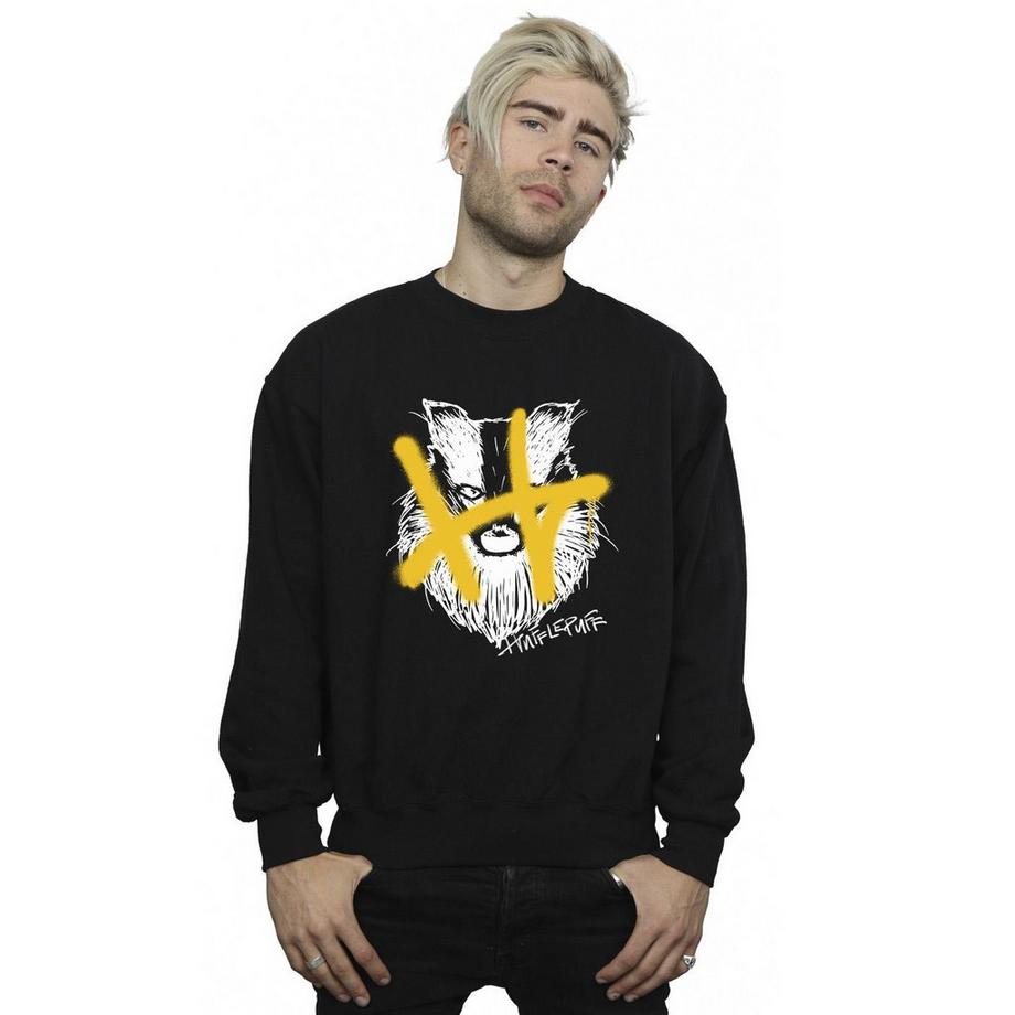 HARRY-POTTER Hufflepuff Sweatshirt Col Rond  