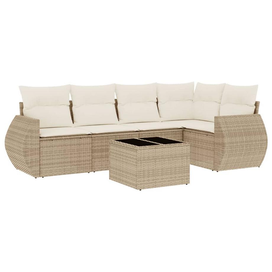 set divano da giardino Polirattan