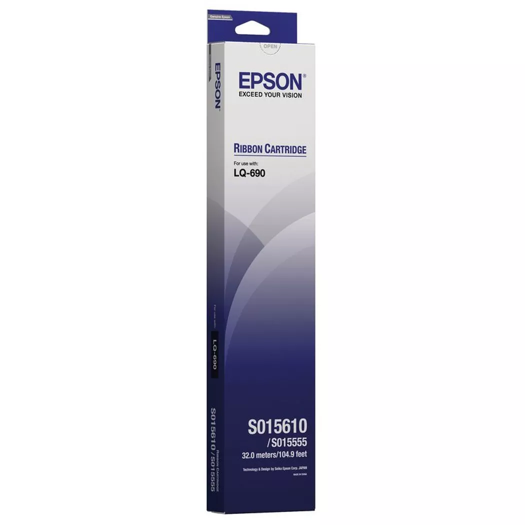 Epson – Farbband schwarz S015610 LQ 690, Schwarz, One Size