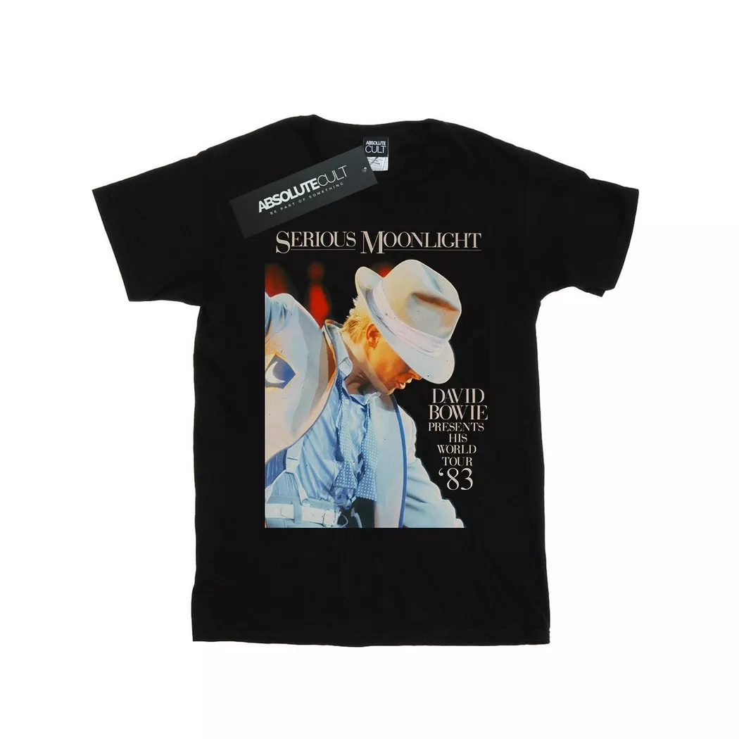 David Bowie - Serious Moonlight TShirt, für Damen, Schwarz, Größe XL