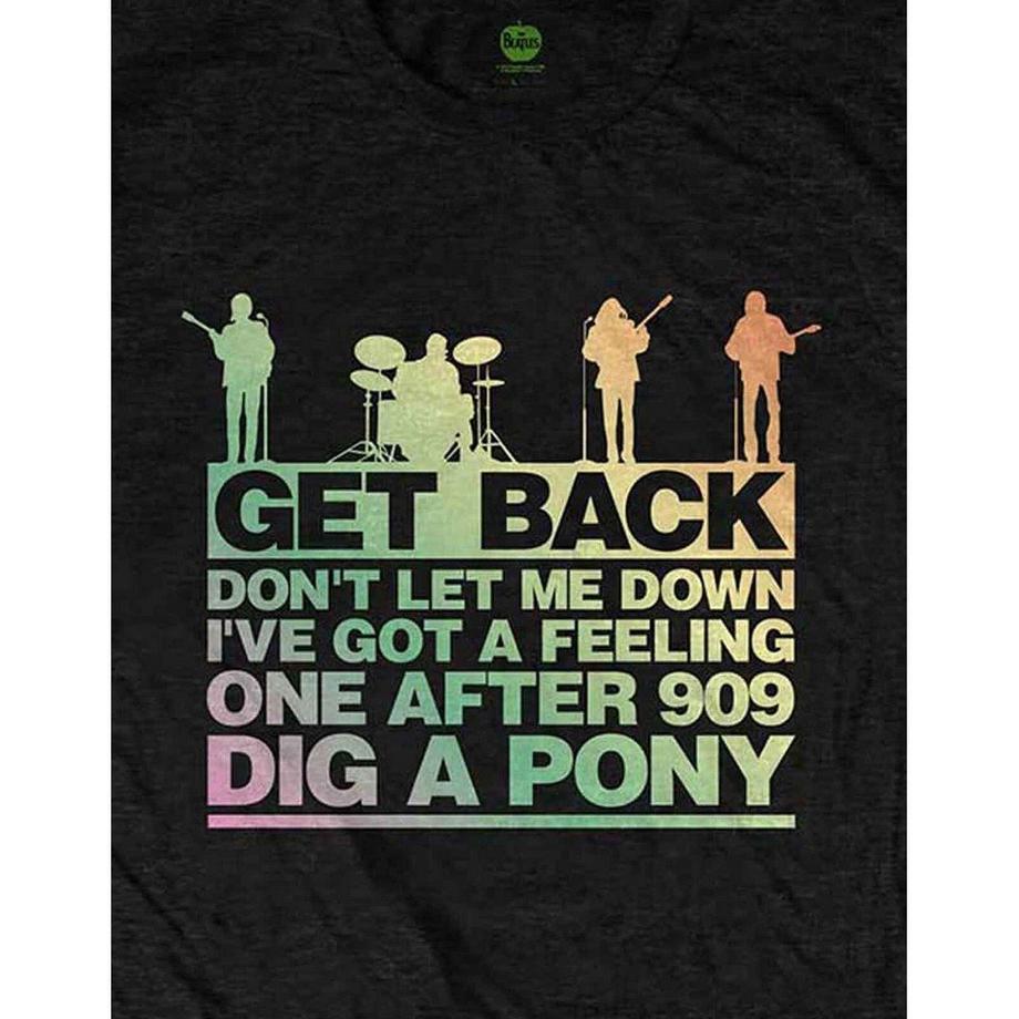 The Beatles Get Back T-Shirt Stampa Grafica  