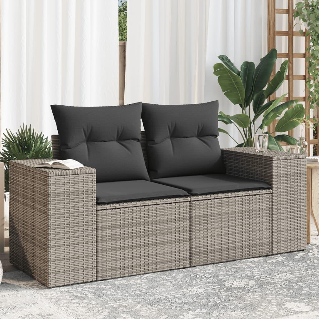 VidaXL Canapé de jardin rotin synthétique  