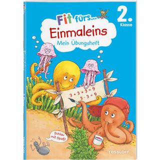 Fit fürs Einmaleins 2. Klasse. Mein Übungsheft Tonte, Andrea; Wandrey, Guido (Illustrationen) Copertina rigida 