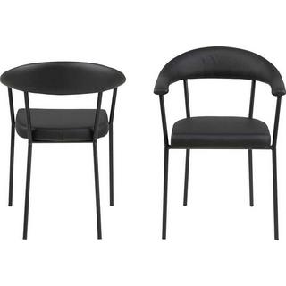 mutoni Chaise de salle à manger avec accoudoirs - Set:2  