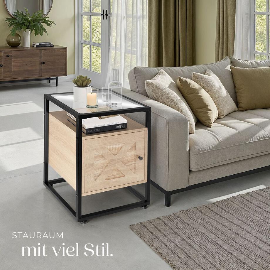 Tectake Table de chevet Kidderminster  