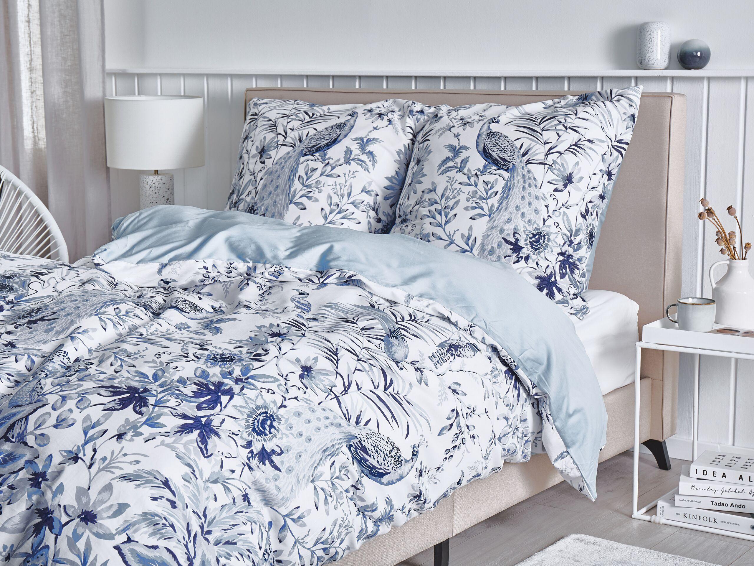 Beliani Modern BALLARD Ensemble de housses de couette en Satin de coton  