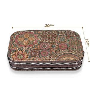 Avizar  Pochette Liège Double Poche Mandala 