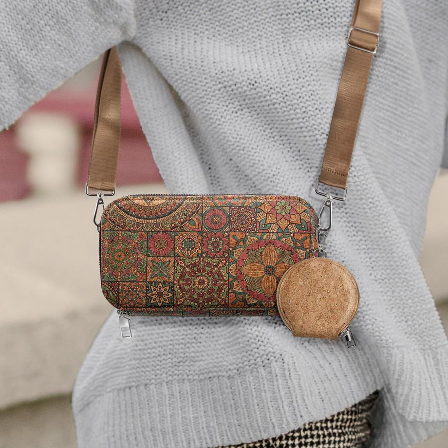 Avizar EcoCork Borsa Telefono in Sughero  