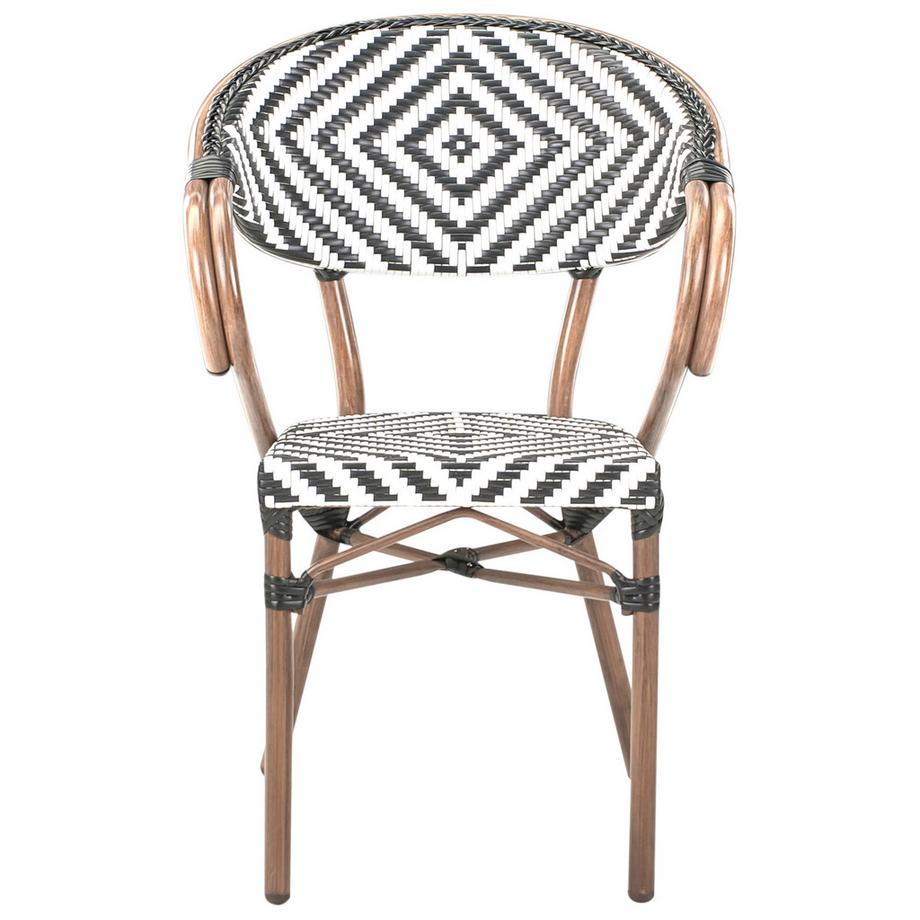 Beliani Gartenstuhl 4er Set aus PE Rattan  CASPRI  