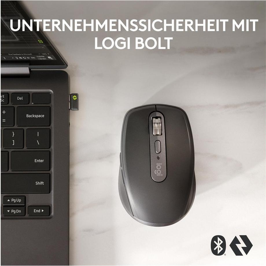 Logitech  MX Anywhere 3S f. Business graphite, Logi Bolt 