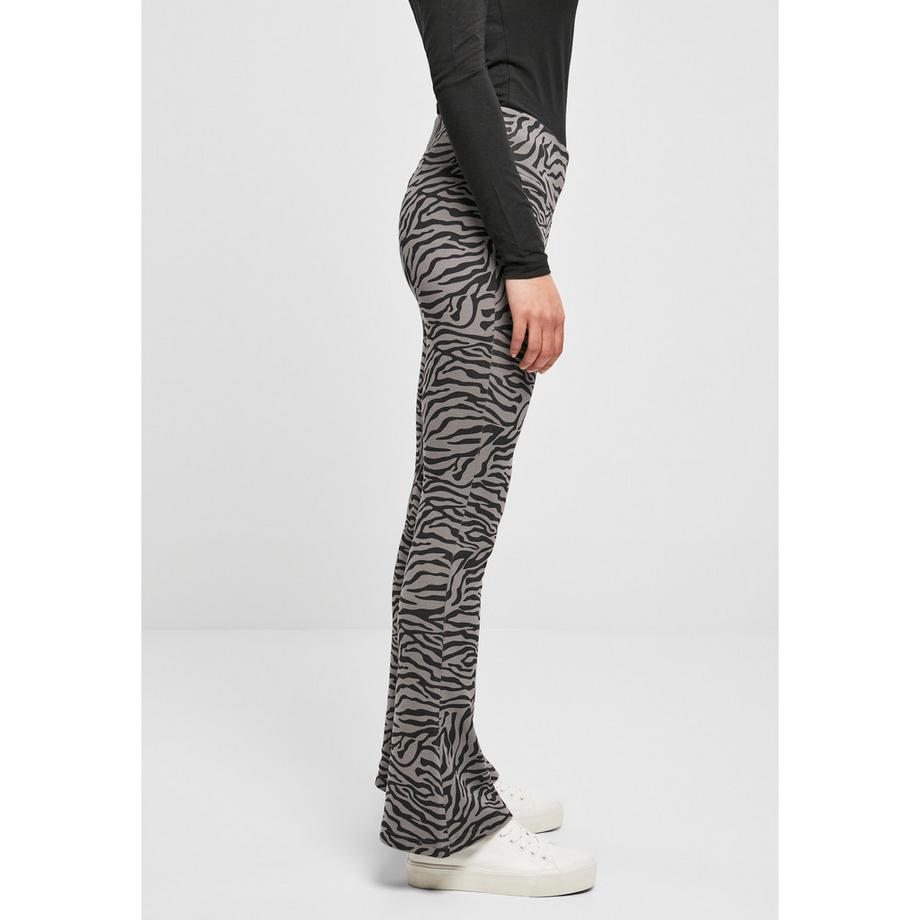 URBAN CLASSICS High Waist Zebra Bootcut Leggings  