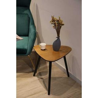 mutoni Table d'appoint placage de paulownia 45x45 naturel  