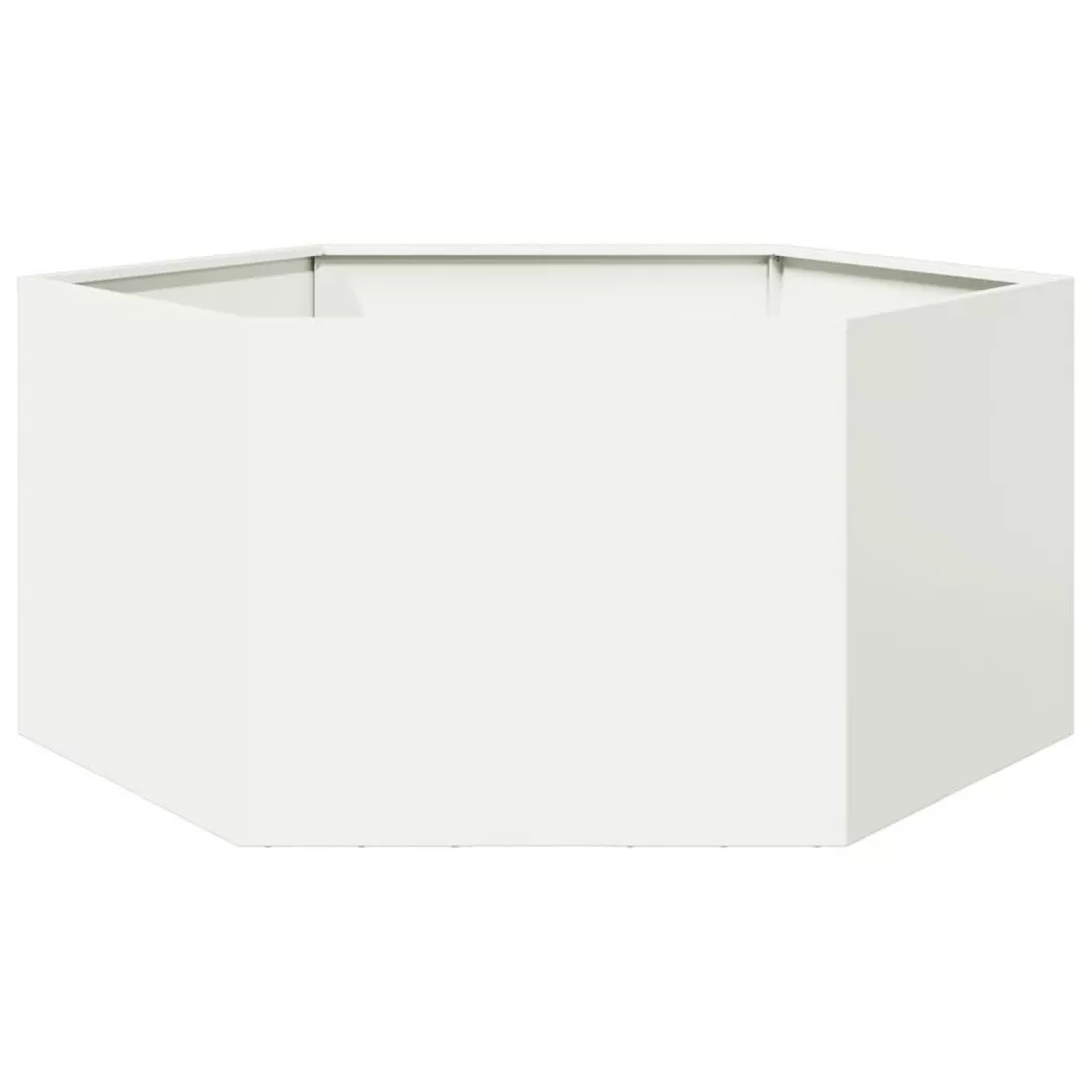 VidaXL - Jardinière métal, One Size, Blanc