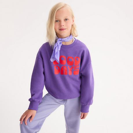 La Redoute Collections  Sweat col rond à message en molleton 