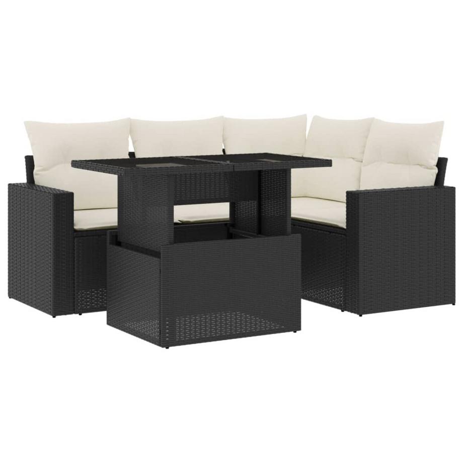 set divano da giardino Polirattan