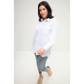 Studio Untold  Camicia dal taglio oversize con ricami sull'orlo, collo da camicia e maniche lunghe 