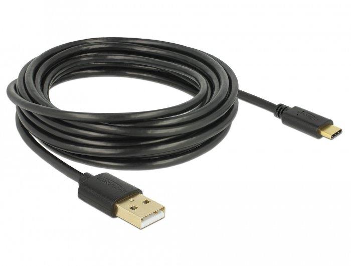 DeLock  83669 USB Kabel 4 m USB 2.0 USB A USB C Schwarz 