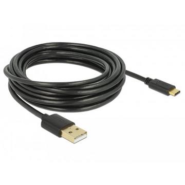 83669 USB Kabel 4 m USB 2.0 USB A USB C Schwarz